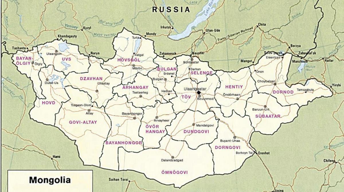 نقشه مغولی استپ