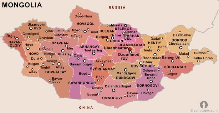 لائوس اگر مغولستان سیاسی