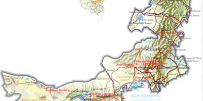 مغولستان بیرونی نقشه